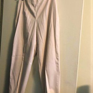 Beige Talbots Pants with Side Zipper - Petite 12